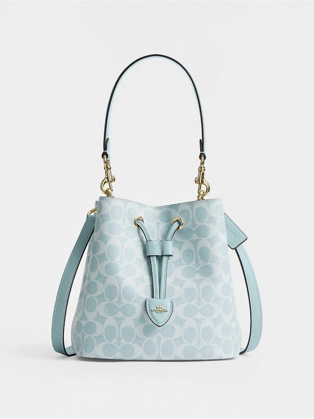 Coach Rowan Bucket Bag In Signature Canvas Blue